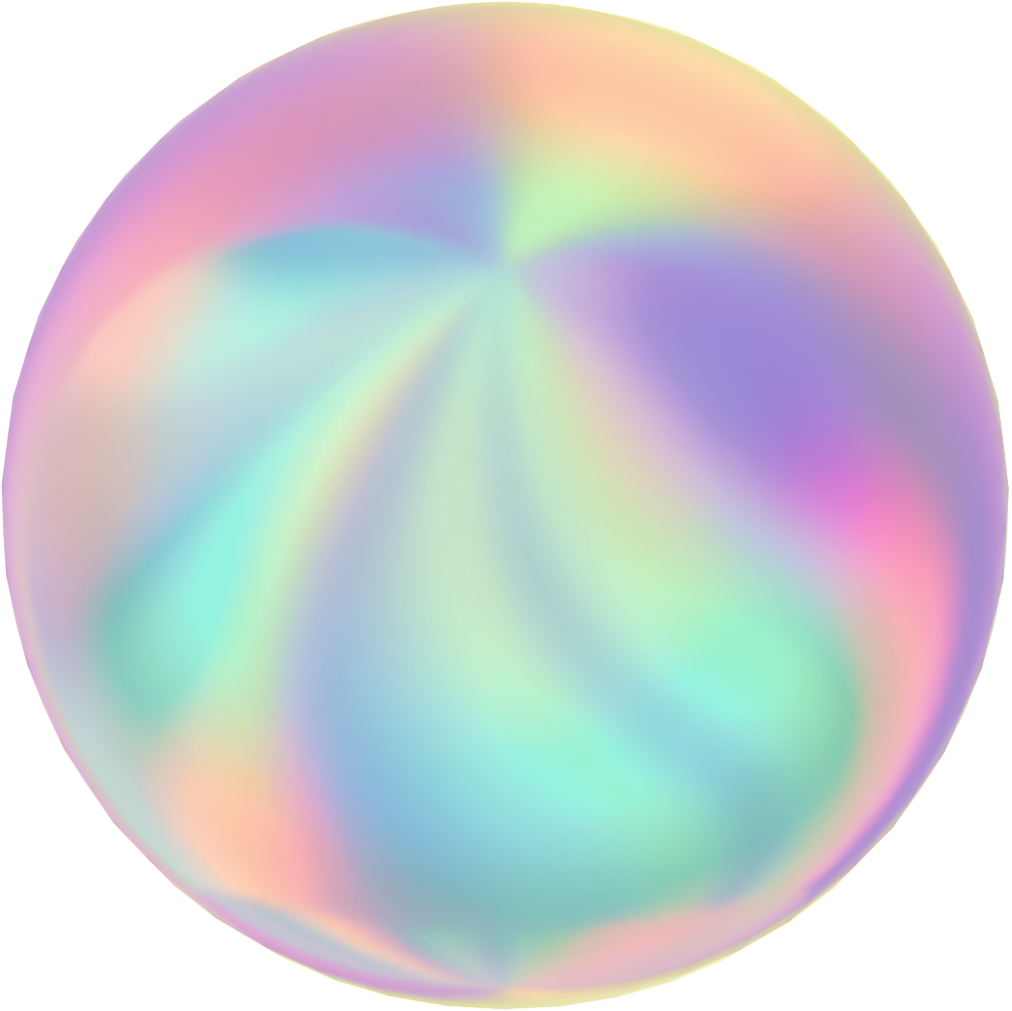 3D Gradients Oversaturated Rainbow Color